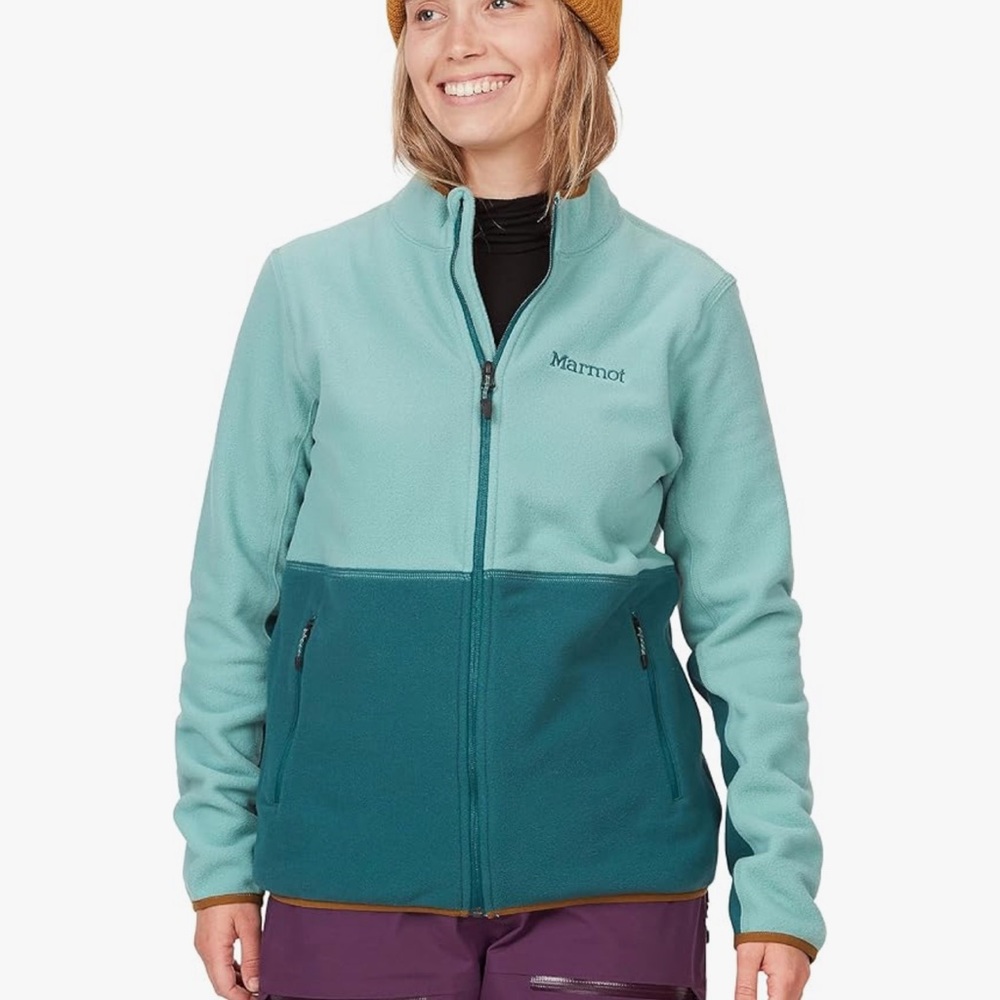Marmot Women's Ski Jacket - Light Blue and Dark Teal